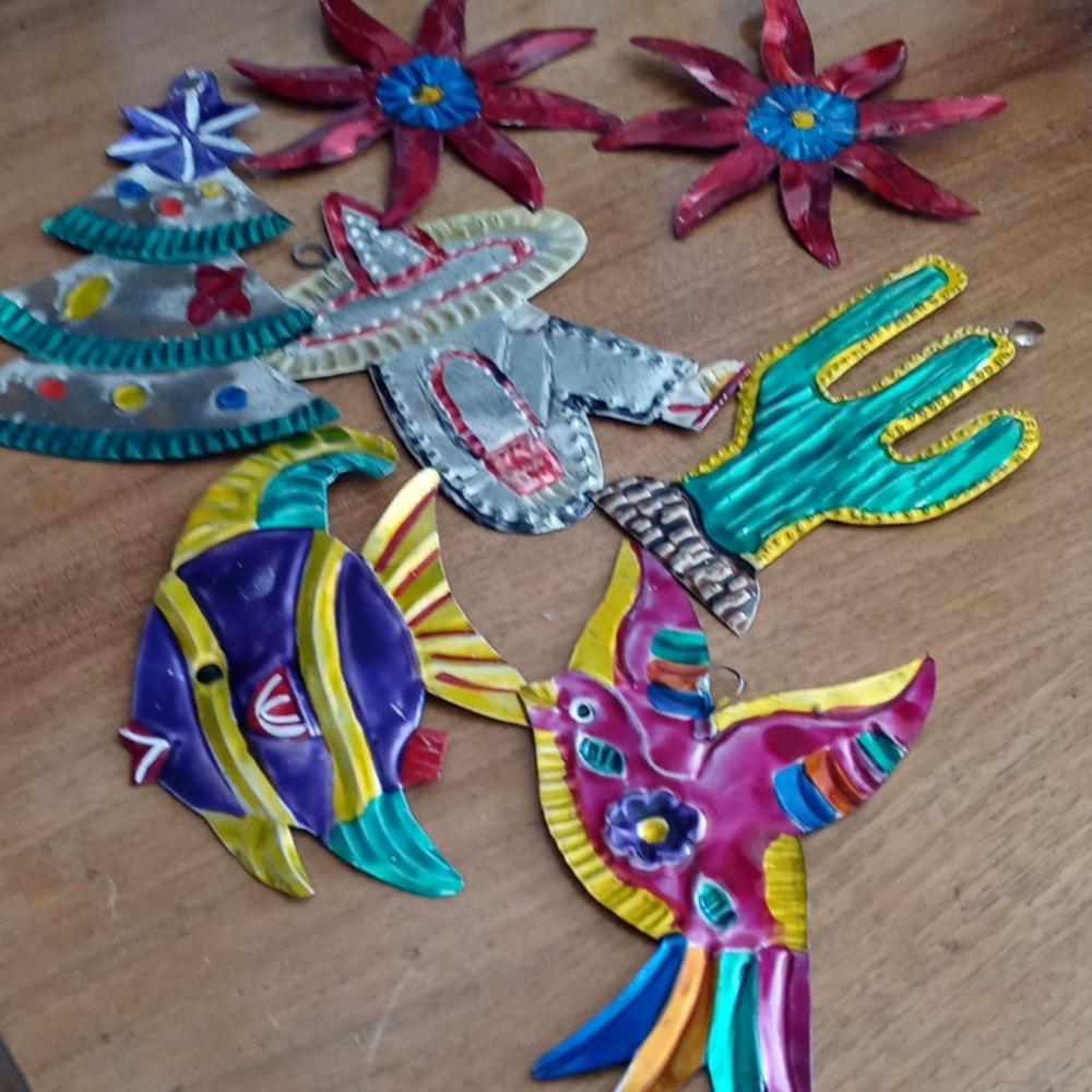 Tin Southwest Ornaments